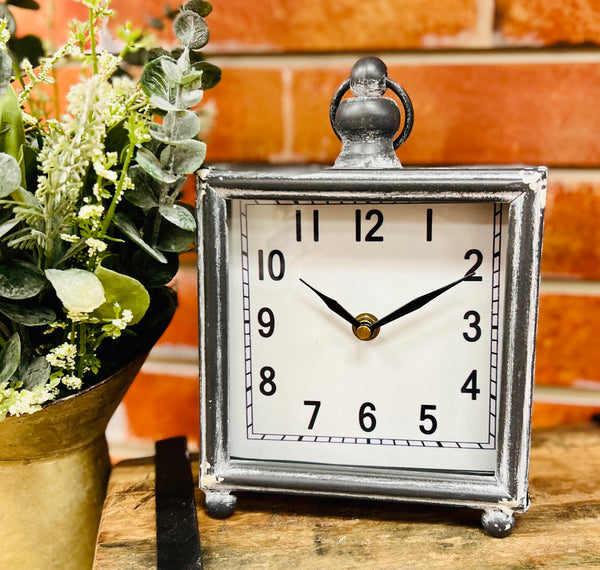Galvanized Metal Clock